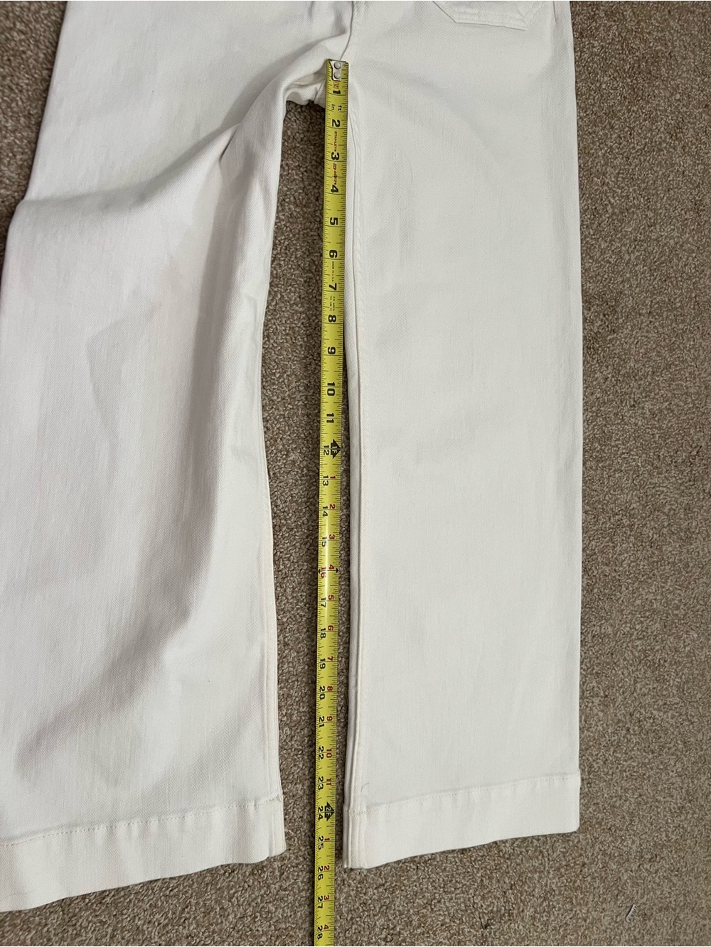 Maeve by Anthropologie THE COLETTE White Denim Jeans Size 25 NWT! - Picture 3 of 8